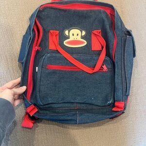 Vintage Paul Frank Denim Backpack. Like New.